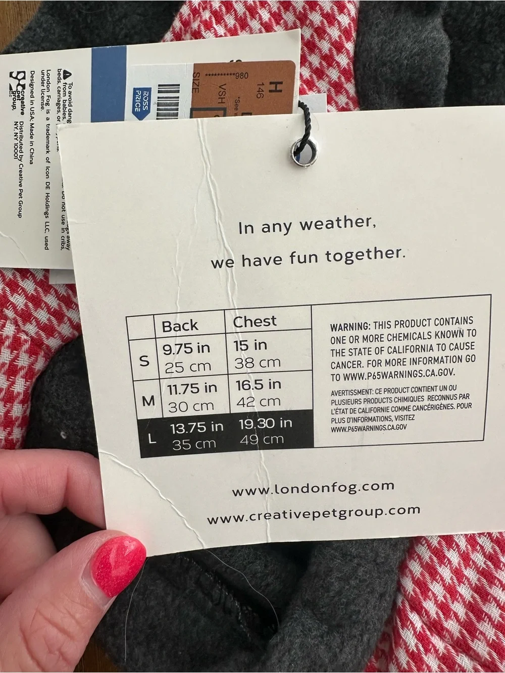 Dog Red Houndstooth Jacket